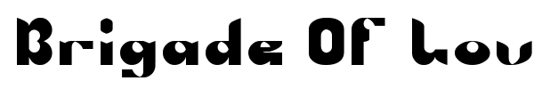Brigade Of Love font preview